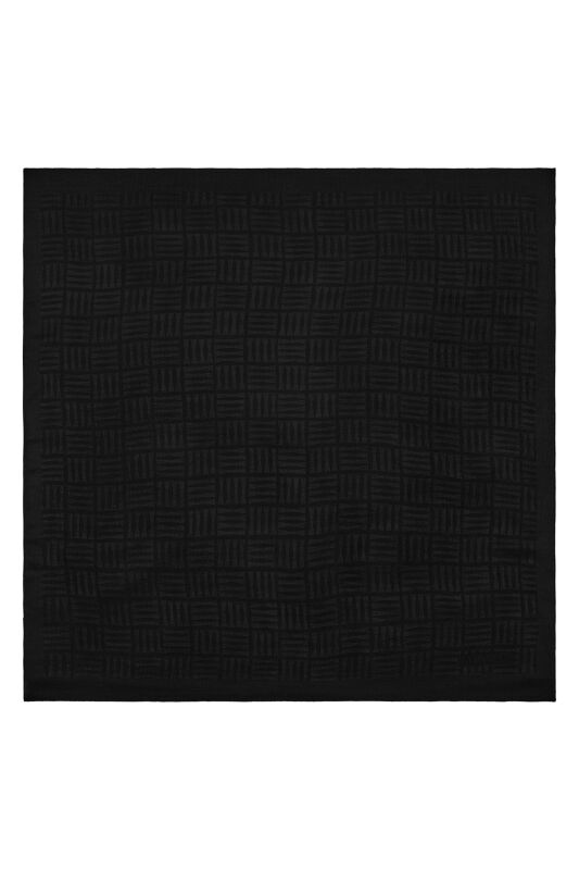 Iman Square Naia Cotton Scarf Black - 2