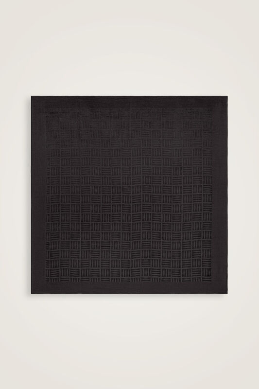 Iman Square Naia Cotton Scarf Black - 2