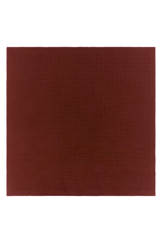 Iman Square Naia Cotton Scarf Burgundy - 2