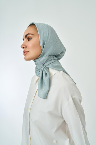 Iman Square Naia Cotton Scarf Silver Moon - 1