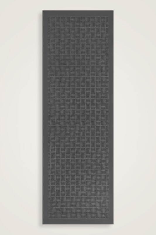 Iman Square Naia Cotton Shawl Anthracite - 2