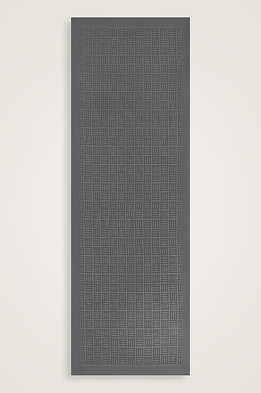 Iman Square Naia Cotton Shawl Anthracite - 2