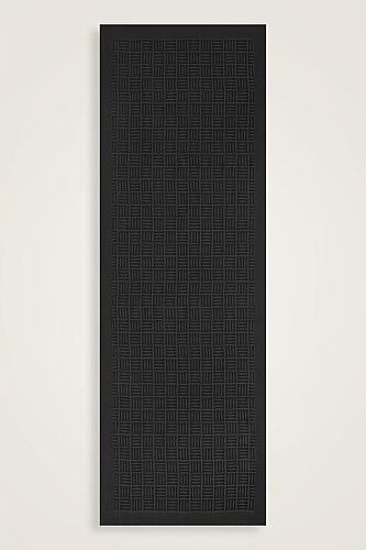 Iman Square Naia Cotton Shawl Black - Imannoor (2)