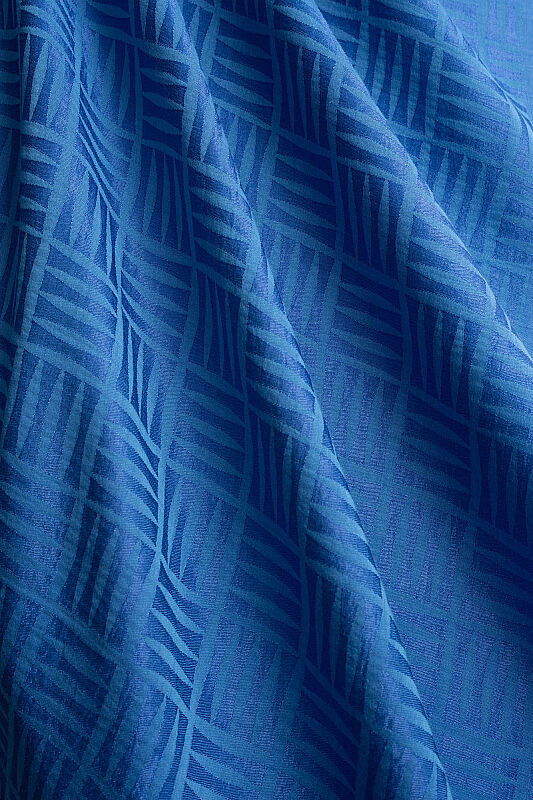 Iman Square Naia Cotton Shawl Blue - 4