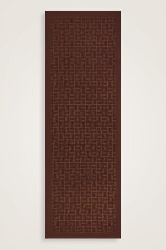 Iman Square Naia Cotton Shawl Brown - Imannoor (1)