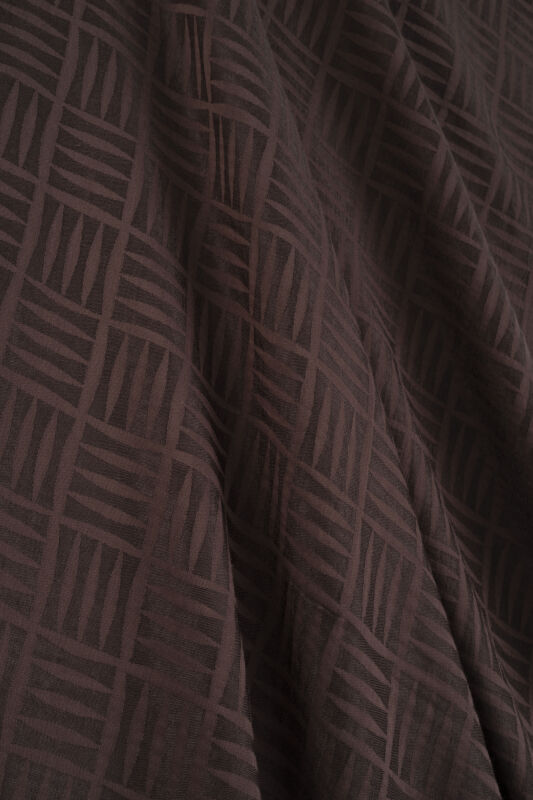 Iman Square Naia Cotton Shawl Brown - 3