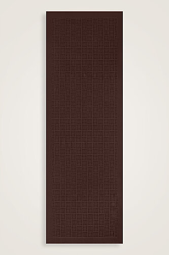 Iman Square Naia Cotton Shawl Brown - Imannoor (2)