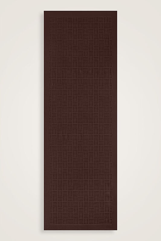 Iman Square Naia Cotton Shawl Brown - 2