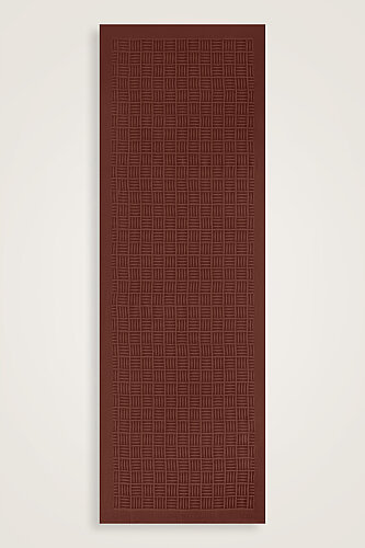 Iman Square Naia Cotton Shawl Copper - 2