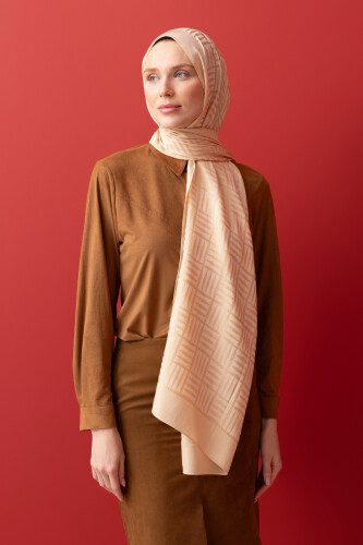 Iman Square Naia Cotton Shawl Golden 