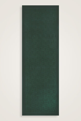 Iman Square Naia Cotton Shawl Green - 2