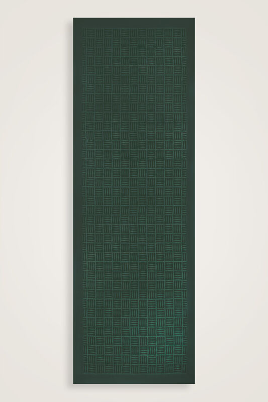 Iman Square Naia Cotton Shawl Green - 2