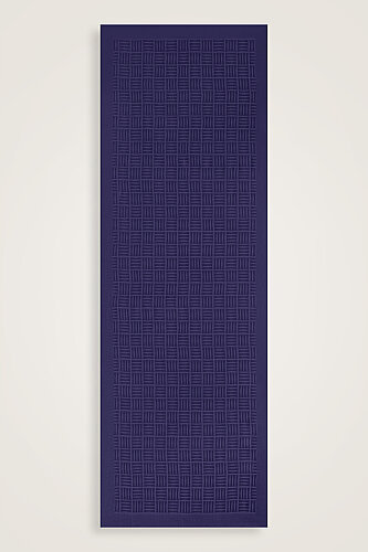 Iman Square Naia Cotton Shawl Navy - Imannoor (1)