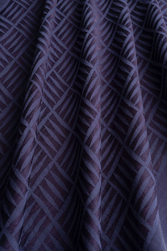 Iman Square Naia Cotton Shawl Navy - 4