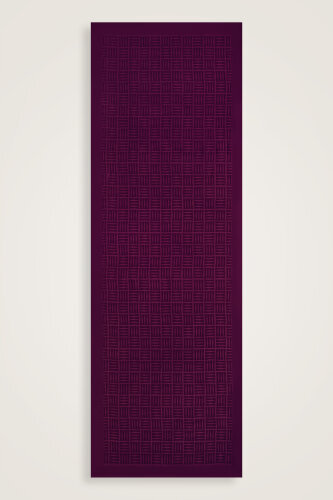 Iman Square Naia Cotton Shawl Plum - 2