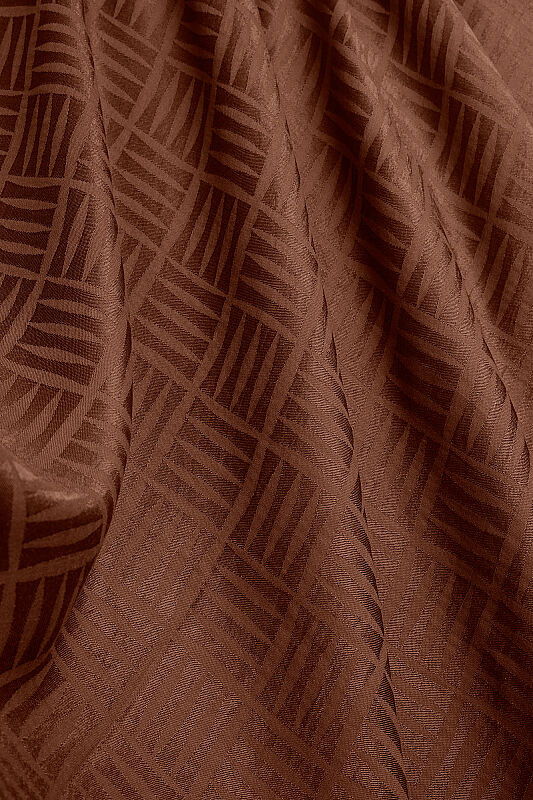 Iman Square Naia Cotton Shawl Tan - 4