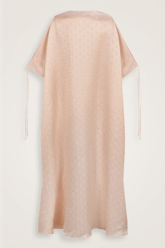 Iman Square Powder Silk Abaya - 4