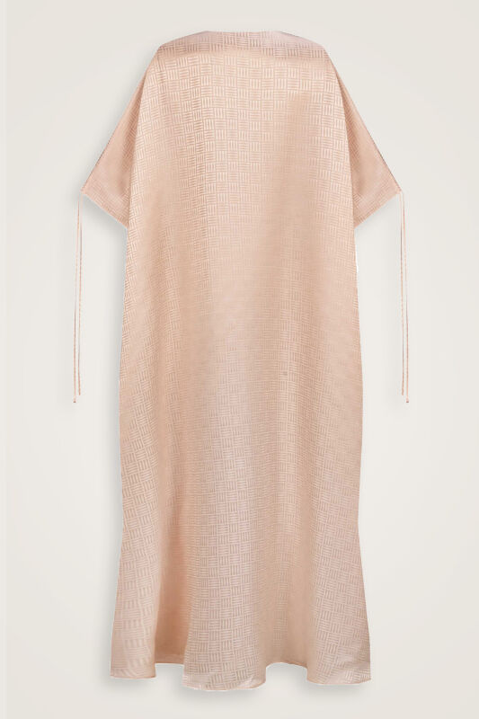 Iman Square Powder Silk Abaya - 4