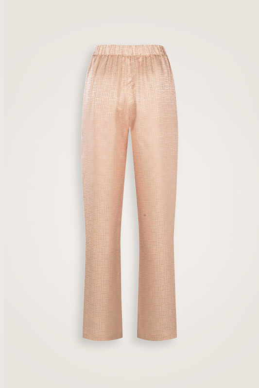 Iman Square Powder Silk Pajama Pants - 4