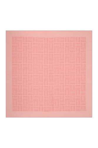 Iman Square Silk Scarf Pink - 2