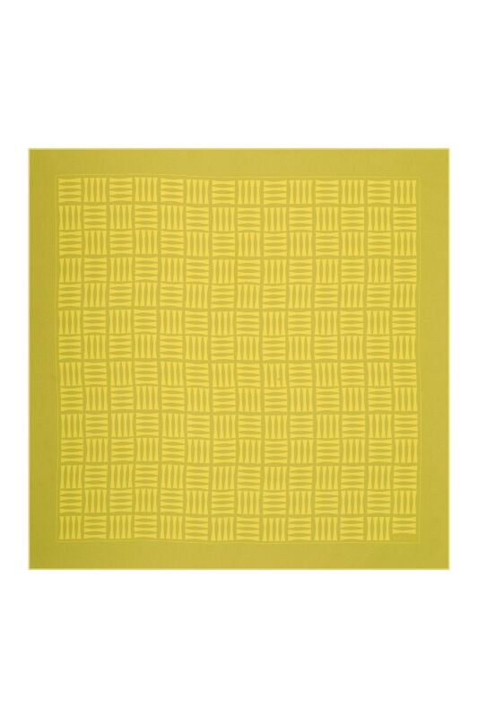 Iman Square Silk Scarf Yellow - 2