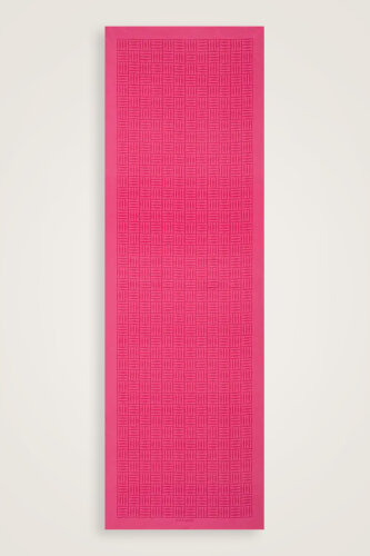 Iman Square Twill Silk Shawl Fuchsia - Imannoor