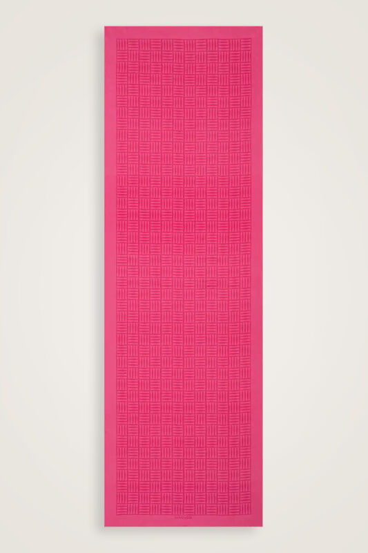 Iman Square Twill Silk Shawl Fuchsia - 1