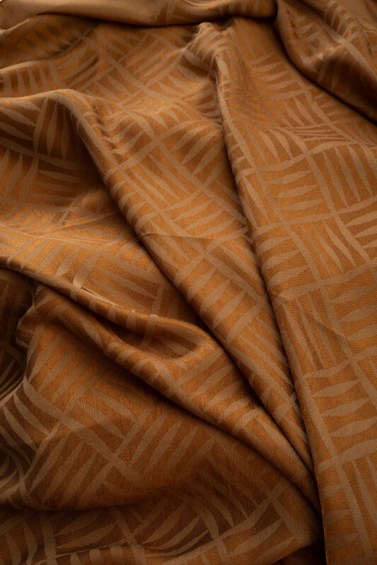 Iman Square V Khaki Naia Cotton Scarf - 4