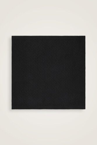 Iman Square V Naia Cotton Scarf Black 