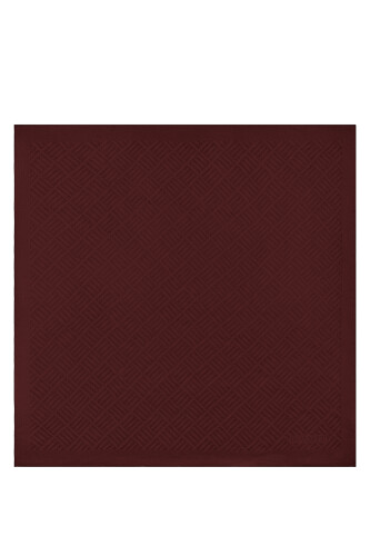 Iman Square V Naia Cotton Scarf Burgundy - 1