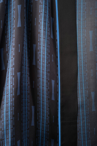 İman Yolu Lacivert Tivil İpek Kısa Kimono - Imannoor (2)