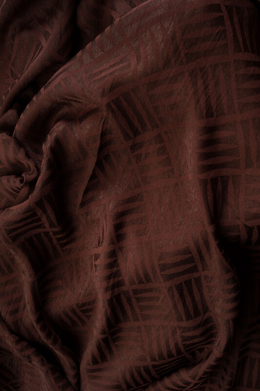 İman Kare V Kahverengi Naia Pamuk Eşarp 90x90 - 4