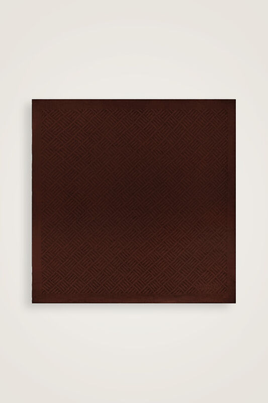 İman Kare V Kahverengi Naia Pamuk Eşarp 90x90 - 2