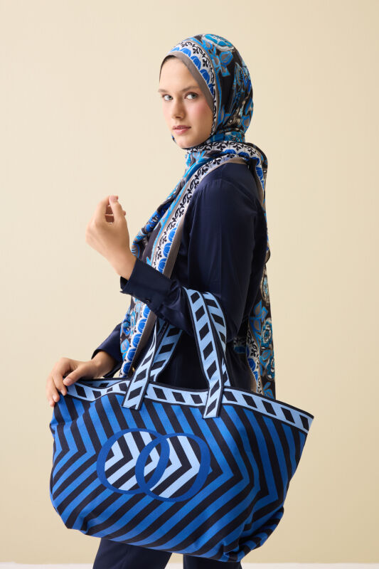 Imannoor Lacivert Yaz Çantası - 3