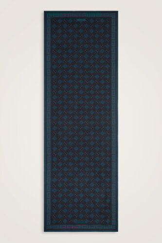 Marka İ Gece Mavisi Pamuk Floş Şal 70x210 - 2