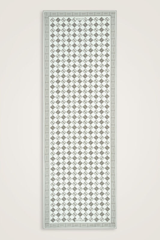 Marka İ Gri Pamuk Floş Şal 70x210 - 2