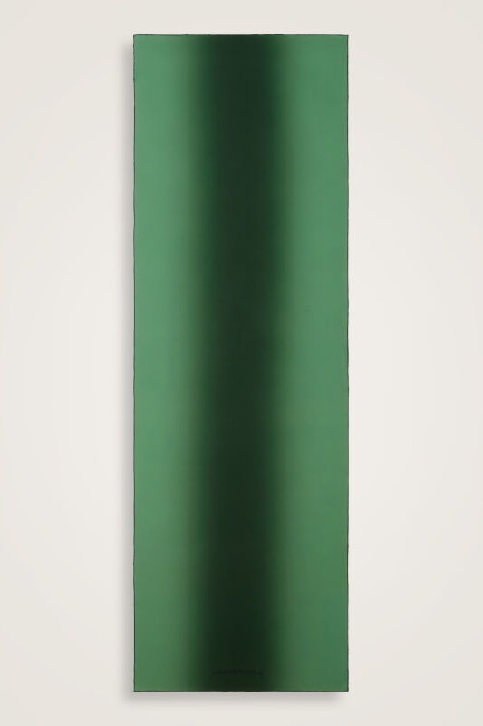 İmannoor x Rawdah Gradient Sage Crepe Silk Shawl 70x210 - 1