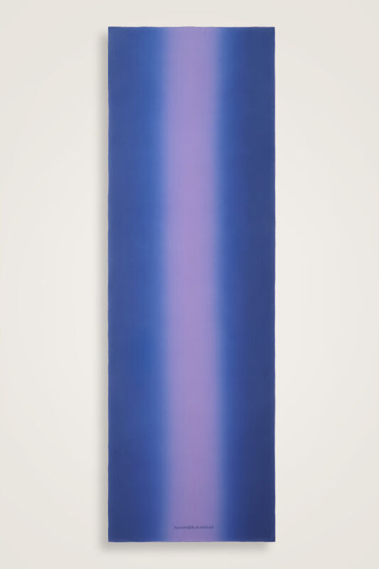 İmannoor x Rawdah Degrade Saks Krep İpek Şal 70x210 - 1