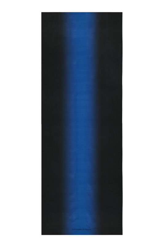Imannoor x Rawdah Gradient Black-Blue Crepe Silk Shawl - 1