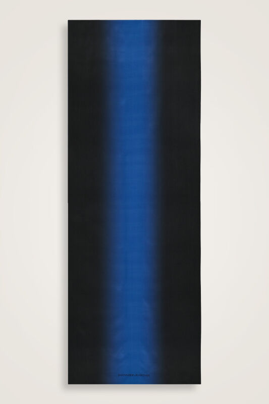 Imannoor x Rawdah Gradient Black-Blue Crepe Silk Shawl - 1