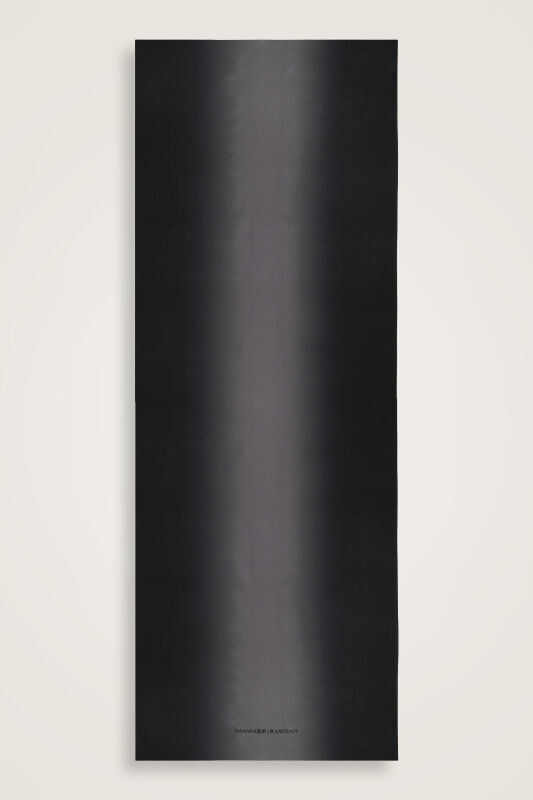 Imannoor x Rawdah Gradient Black Crepe Silk Shawl 70x210 - 1