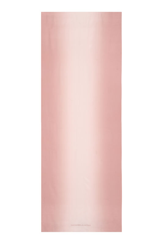 Imannoor x Rawdah Gradient Pink Crepe Silk Shawl - 1