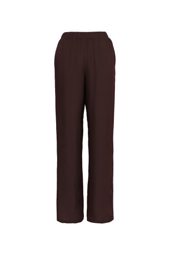 Imannoor x Rawdah Gradient Textured Brown Silk Short Kimono Pants 