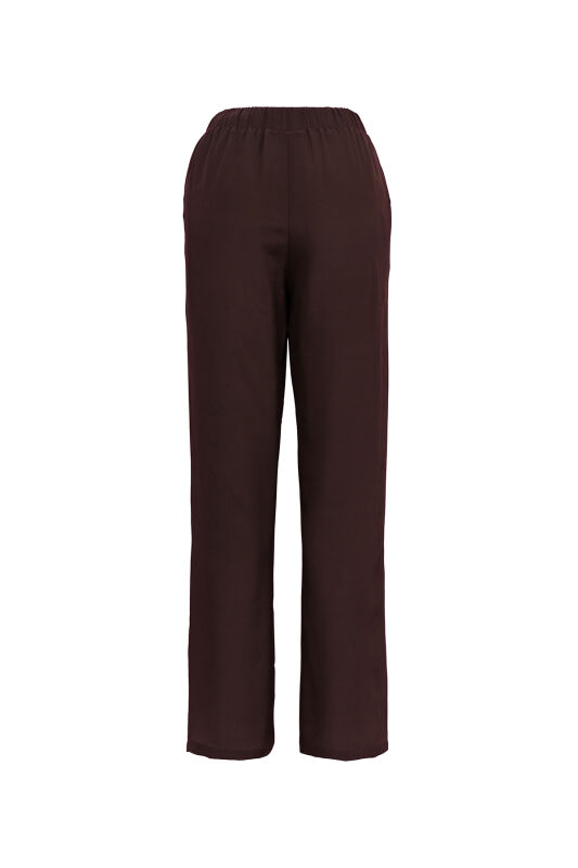 Imannoor x Rawdah Gradient Textured Brown Silk Short Kimono Pants - 2