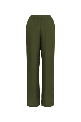 Imannoor x Rawdah Gradient Textured Green Silk Short Kimono Pants 