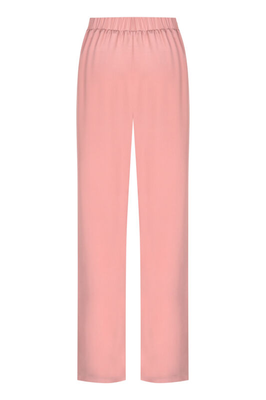 Imannoor x Rawdah Gradient Textured Pink Silk Short Kimono Pants - 2