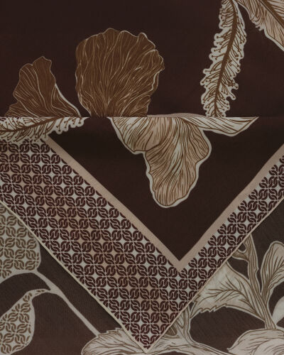 İmannoor x Rawdah Mecca Rose Brown Floss Viscose Shawl 70x210 - Imannoor (1)