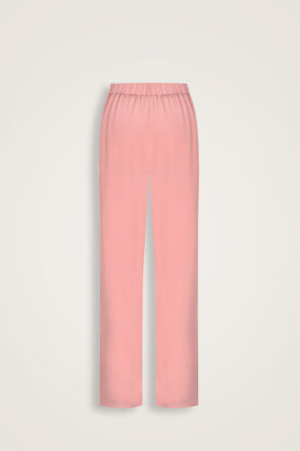İmannoor x Rawdah Monogram Pembe İpek Pantolon - 2