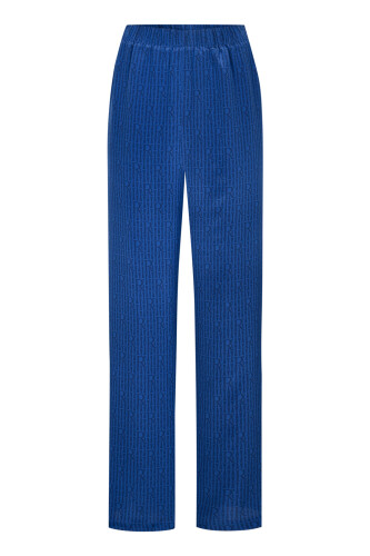 İmannoor x Rawdah Monogram Saks İpek Pantolon - 2
