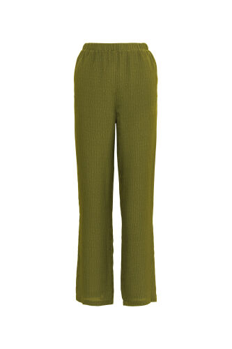 İmannoor x Rawdah Monogram Green Silk Pants 